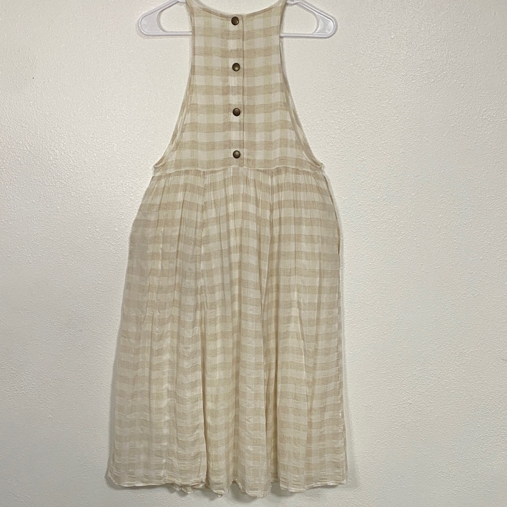 Kimchi Blue Cream Plaid Midi Dress - Picture 6 of 16